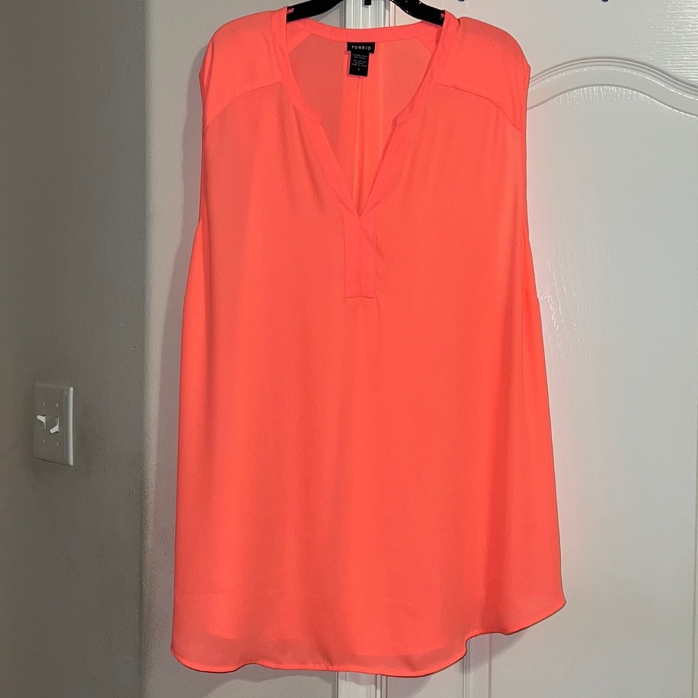 Torrid Harper Georgette Sleeveless Blouse Size 5 (28)